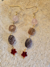 Charger l'image dans la galerie, Pierre de Lune & Agate du Botswana & Cornaline & Quartz rose