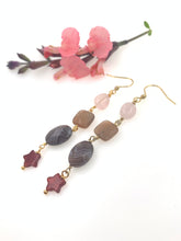 Charger l'image dans la galerie, Pierre de Lune & Agate du Botswana & Cornaline & Quartz rose