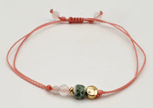 Charger l'image dans la galerie, Agate mousse et Quartz rose