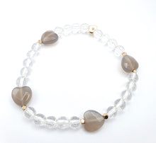 Charger l'image dans la galerie, Agate grise et Quartz