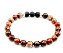 Charger l'image dans la galerie, Jaspe rouge et Onyx