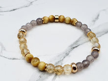 Charger l'image dans la galerie, Pierre de lune et Citrine et Oeil de tigre