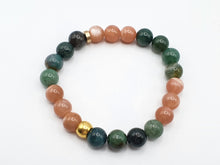 Charger l'image dans la galerie, Agate mousse et Pierre de Lune