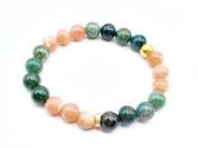 Charger l'image dans la galerie, Agate mousse et Pierre de Lune