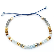 Charger l'image dans la galerie, Jaspe Paysage et Labradorite et Aigue-marine