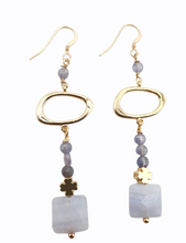 Charger l'image dans la galerie, Tanzanite et Agate Blue Lace