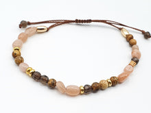 Charger l'image dans la galerie, Pierre de Lune et Quartz fumé et Jaspe paysage