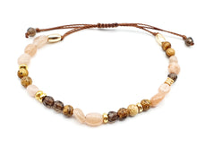 Charger l'image dans la galerie, Pierre de Lune et Quartz fumé et Jaspe paysage