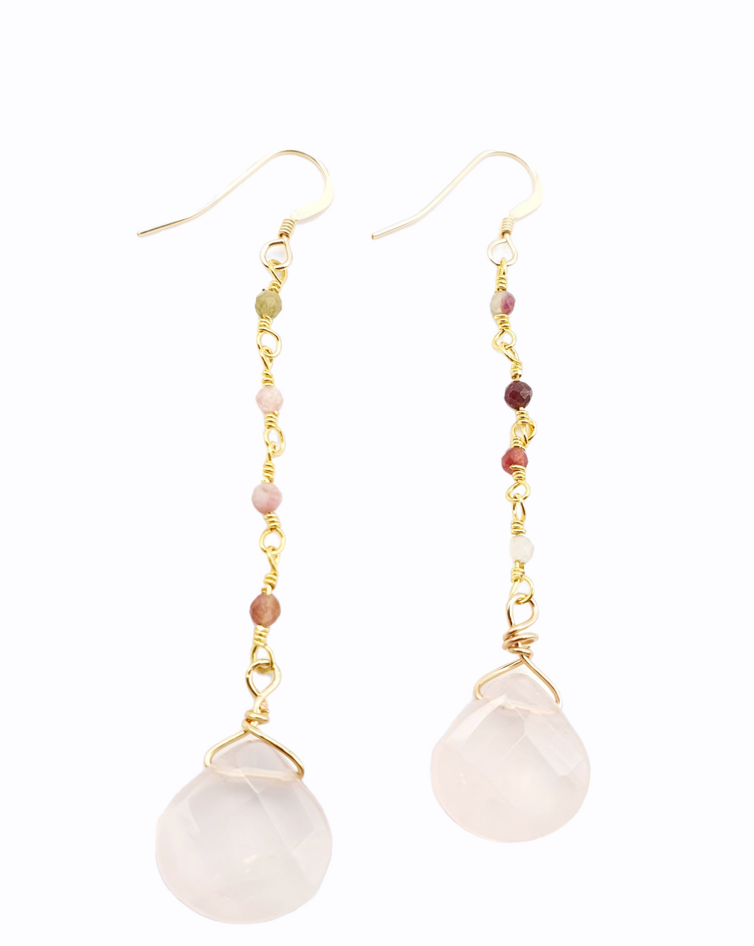 Quartz rose et Tourmaline