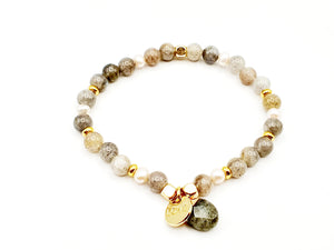 Labradorite et perles