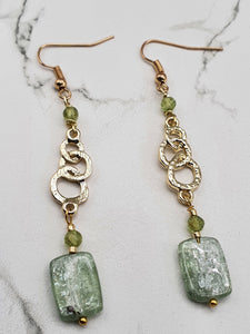 Fuchsite et Peridot