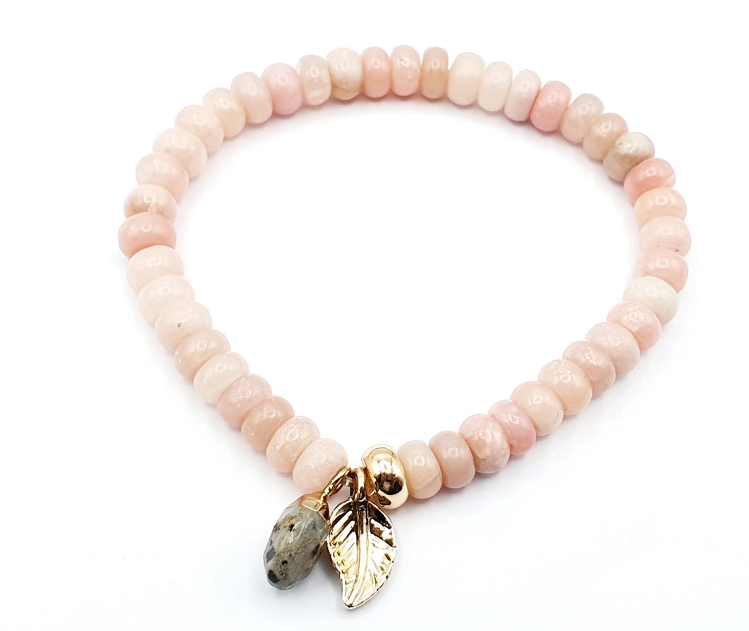 Opale rose et Jaspe Dalmatien