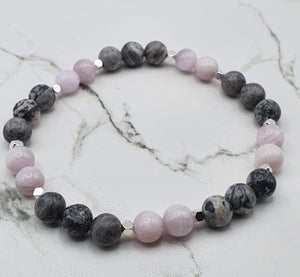 Kunzite et Jaspe Picasso