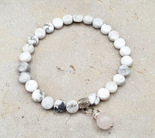Charger l&#39;image dans la galerie, Howlite et quartz rose
