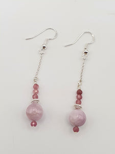 Kunzite et tourmaline rose