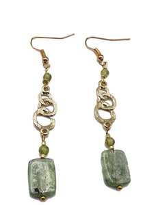 Fuchsite et Peridot
