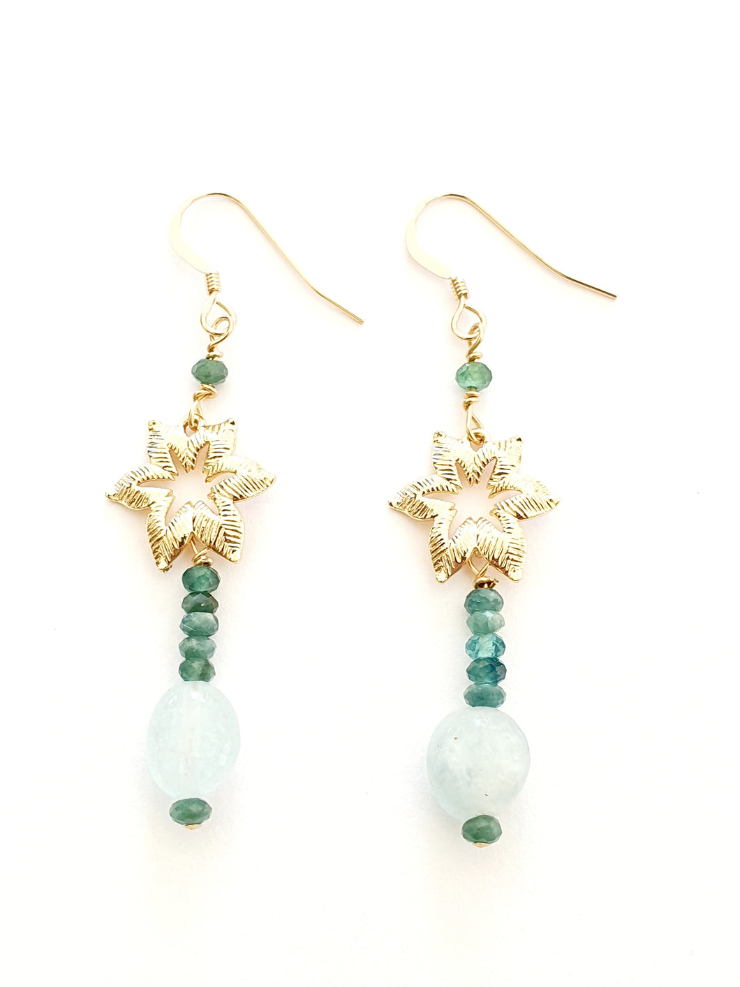 Tourmaline multicolore et Aigue marine